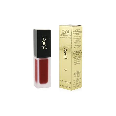 ysl 206 club bordeaux|Yves Saint Laurent Tatouage Couture Velvet Cream 206 .